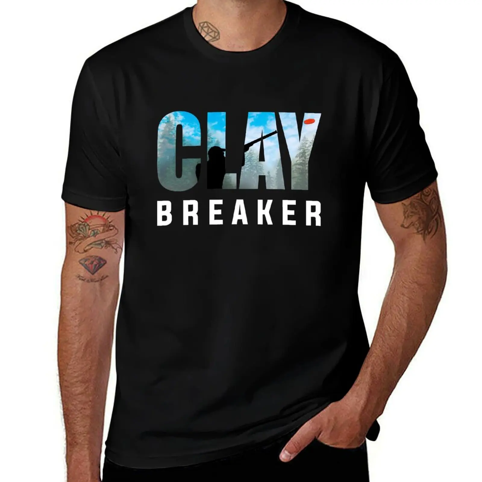 Clay Breaker -Clay Pigeon Shooting Shot Gun Skeet Trap Target Gifts T-Shirt Casual Street Style Short Sleeve Tee