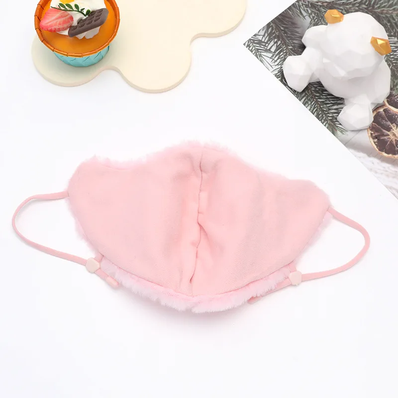 قناع وجه نسائي شتوي لركوب الدراجات - مبطن بالصوف، مقاوم للرياح ودافئ، مضاد للضباب، حماية من الطقس البارد، غطاء وجه للتزلج على الجليد