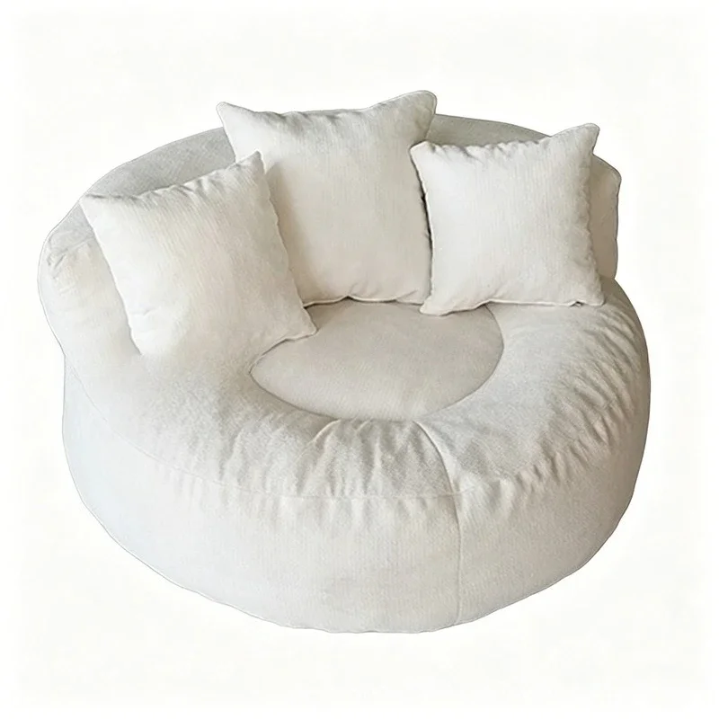 Three throw pillows broken sponge compression sofa with backrest chenille fabric multi-color