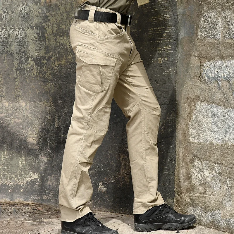 M3 Waterproof Tactical Hunting Pants Men Special Hiking Cargo Pants Multi Pocket Rip-stop Cotton Trousers