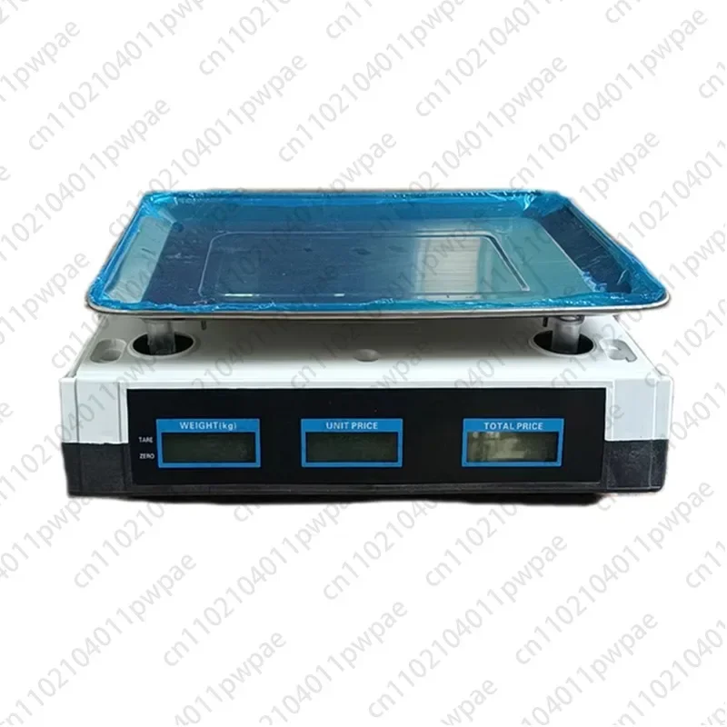 Weight-Counting Scale Digital Display Retail Food Meat Scale White and Blue Price Calculator