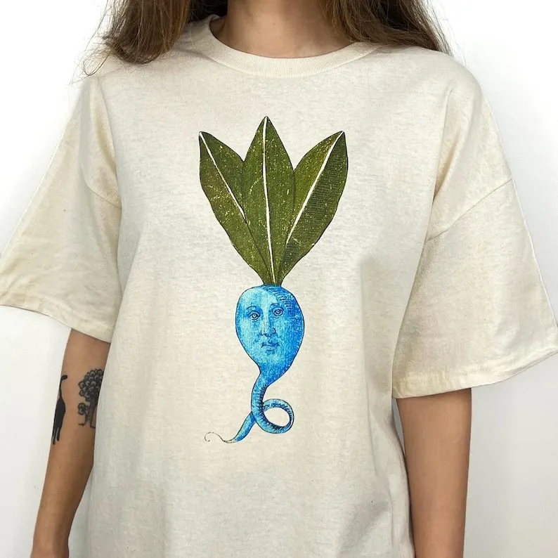 Medieval Beetroot Shirt Unisex Weird Medieval Art Meme TShirt Vintage Funny Graphic Tee Novelty Gift Cotton Casual Retro Apparel