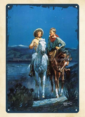 accent wall starlight art by Walter Haskell Hinton 1920s-1930s metal tin sign