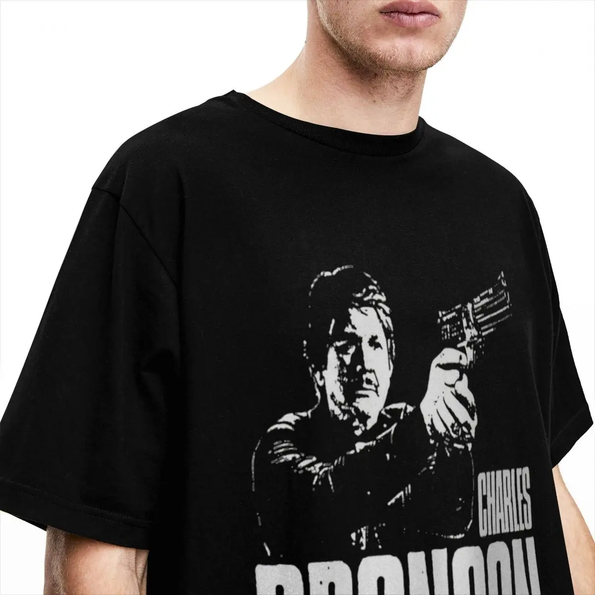 Gift Idea Charles Bronson Power Violence Merch T-Shirts for Men Women Leisure 100% Cotton Adult Tees