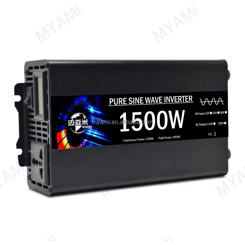 12V 24V 48V 72v to 110V 220 Pure Sine Wave Solar Car Inverter