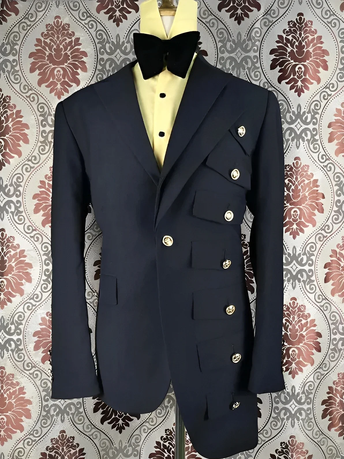 

Men's Suits & Blazers Wedding Groom Unique Asymmetry Buttons Slim Fit Blazer Costume Homme Jacket Tuxedo Terno Masculino Prom
