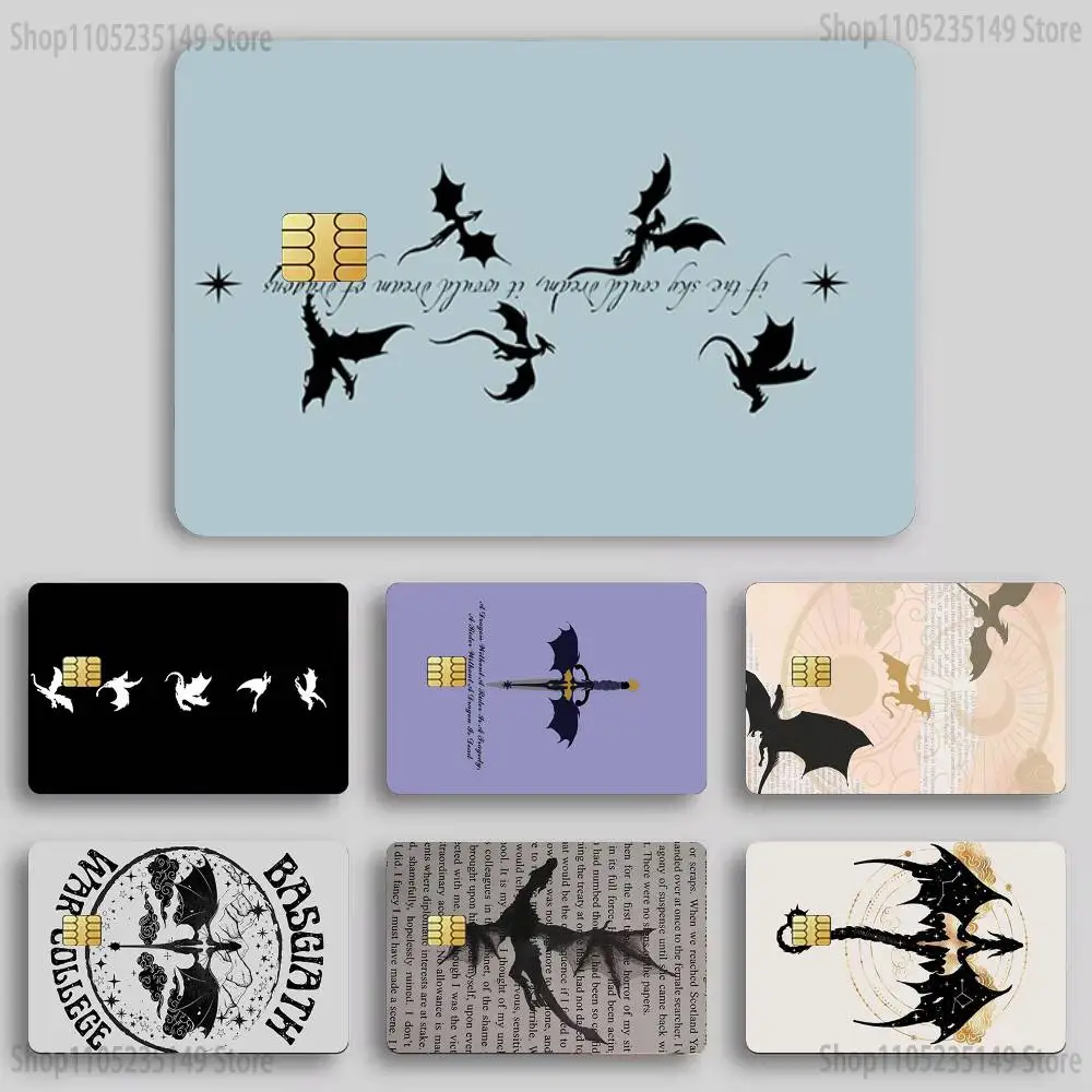 Dragon F-Fourth W-Wing  Sticker Film Tape Skin for Credit Card Debit Card Cartoon Waterproof Stickers Small Chip