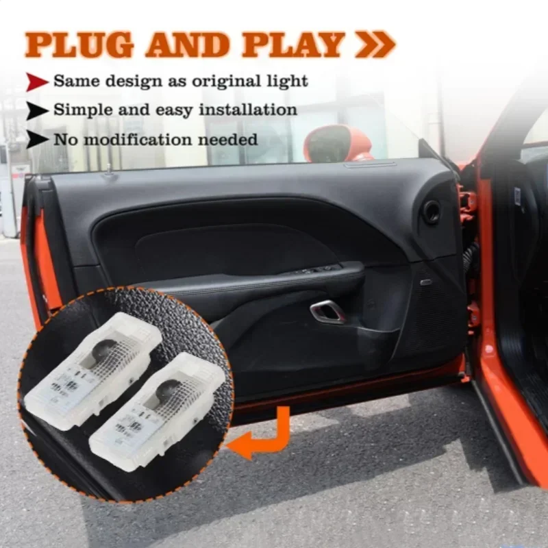 LED ترحيب شبح الظل ضوء لسيتروين C3XR HU83/VA2 شفرة CE0536 C4 C2 C5 C6 C4LCACTUS باب السيارة العارض مصابيح الملحقات #6