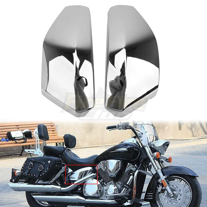 Motorcycle Black/Chrome ABS Plastic Battery Side Cover Fairing For Honda VTX 1300 2003-2009 VTX1300C VTX1300R VTX1300S VTX1300T