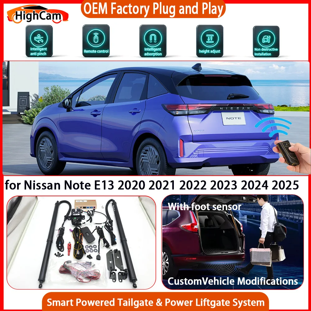 HighCam for Nissan Note E13 2020 2021 2022 2023 2024 2025 OEM Smart Powered Tailgate Power Liftgate Tailgate Power Lift Gate