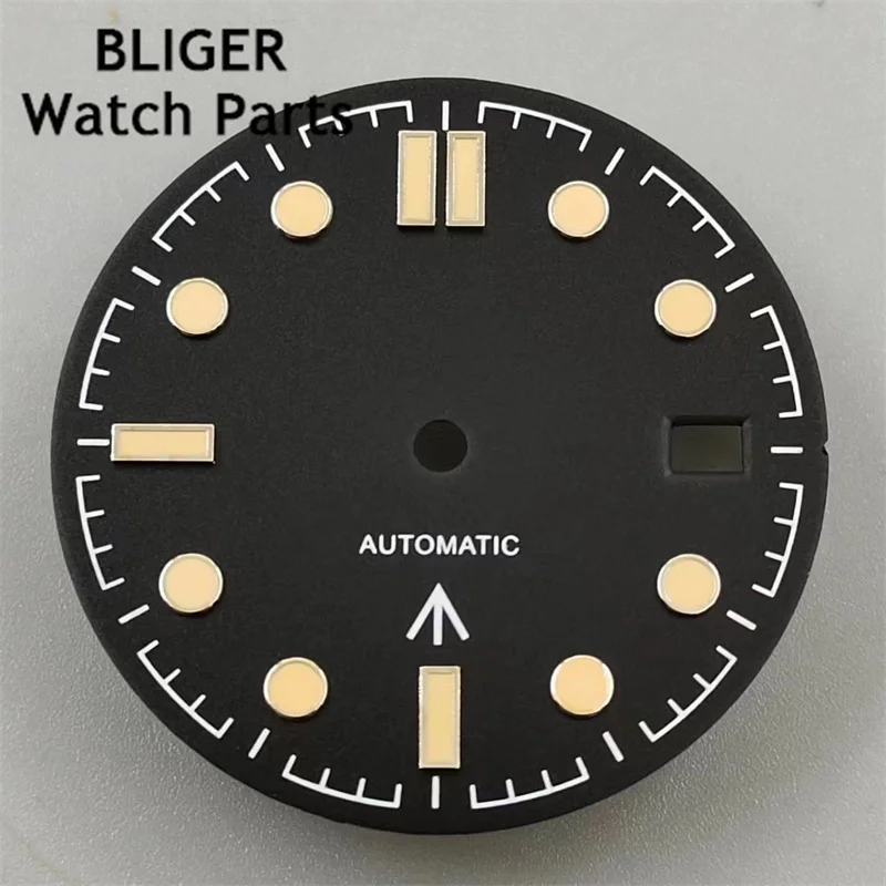 BLIGER 31mm sterile dial luminous fit NH35 NH36,ETA 2824 2836 Miyota 8205 8215 821A, Mingzhu DG2813 3804,Seagull ST1612 movement