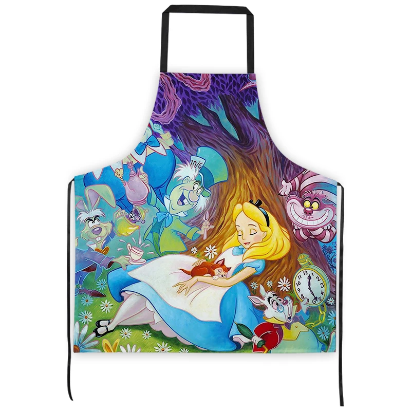 Delantal de Cocina Disney Alice, de Poliéster, Impermeable y Resistente al Aceite, para Mujer, Avental de Cozinha, Delantal Cocina