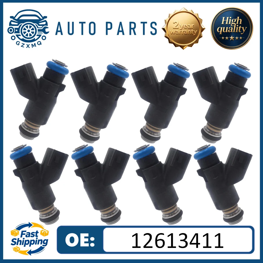 12613411 High quality 1/4/8pcs Fuel Injectors For GMC YUKON XL 10-14 CADILLAC ESCALADE V8 SIERRA 1500 10-13 4.8L5.3L 6.0L#FJ1061