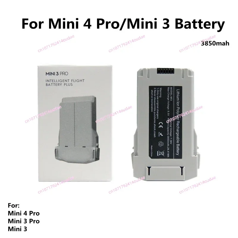 

For Mini 4 Pro Battery/Mini 3 Pro Battery Plus 3850mah Flight Time 47 Minutes Compatible Mini 3/3 Pro/4 Pro Series Drone Battery