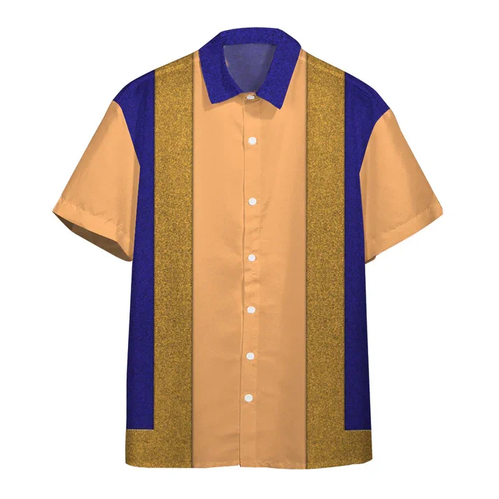 Vintage Button Up Shirts 3d Print Men's Street Hip-hop Cosplay Clothing Vintage Crewneck Short Sleeve Funny Shirts Clothing