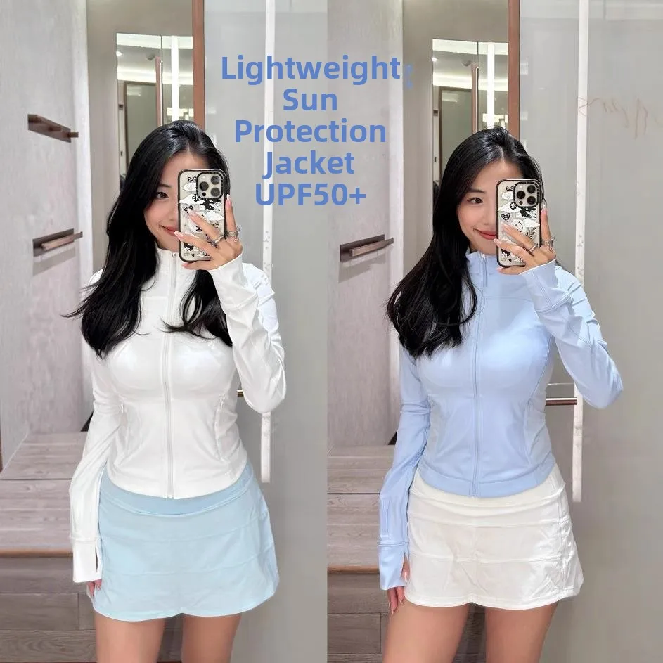 

Women's UV Sunscreen Clothes ort Skin Clothes Faionable Commute Sle Thin Long Sve Detachable Cap Adult Size