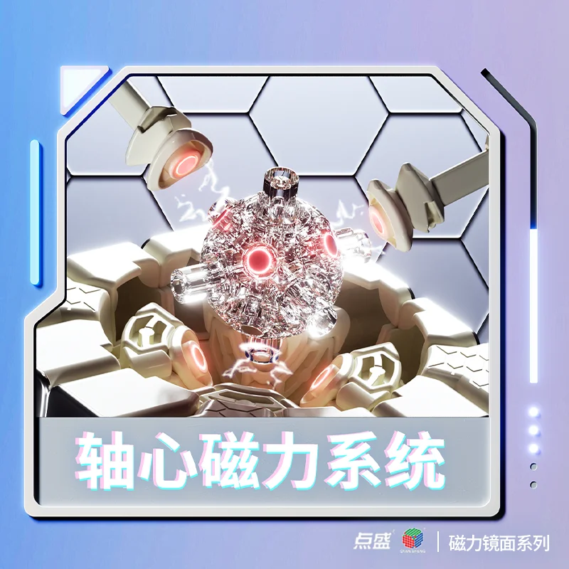 New Diansheng 4x4 Mirror Cube Mirror 4x4 M Puzzle Cube Profession Speed Puzzle Toys Educational Toy Gift