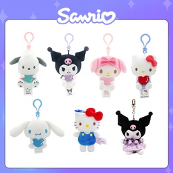 Sanrio Hello Kitty Kuromi Melody Cinnamoroll Doll keyring Plush Toy Backpack Pendant Children's Toy Birthday Present