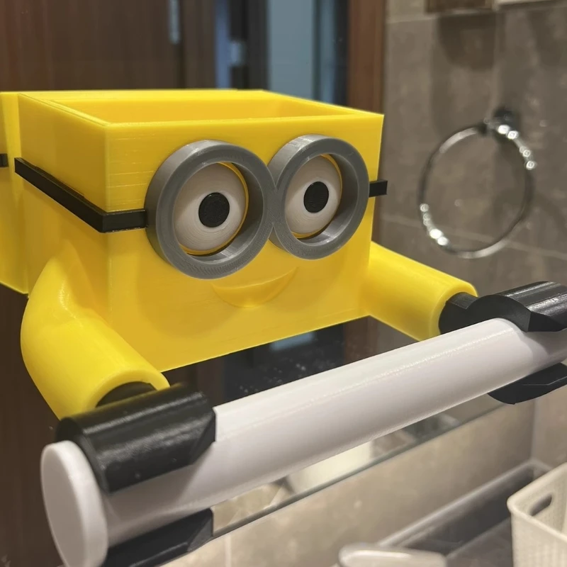 Despicable Me Minions Toilet Roll Paper Rack Toothbrush Cups And Towels For Children Storage Of Articles Accessories Gifts