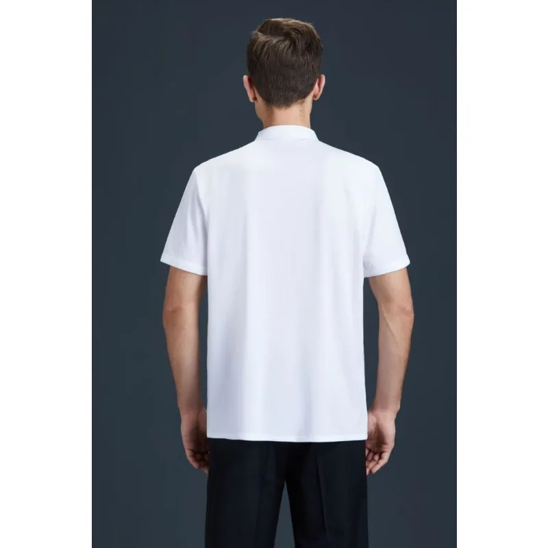 Herren-Kochmantel in Übergröße, langärmelig, zweireihig, Hotel- und Restaurantuniform