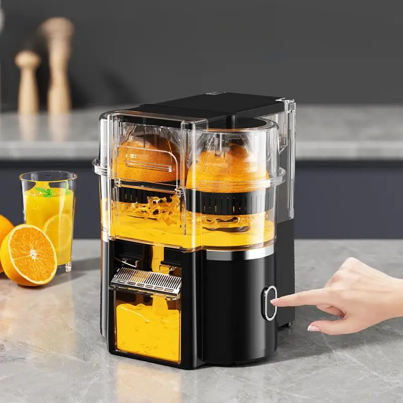 Double Head Juicer Extractor Machine Separation of Slag and Juice Orange Citrus Juicer Machine Portable Juicer Blender