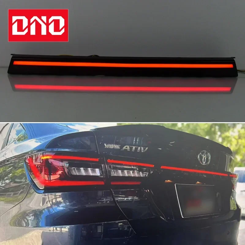 Car LED Rear Bumper Lamps For Toyota Yaris Ativ Vios 2022 2023 Brake Light Turn Signal Backup Reflector Lamp Taillights Fog lamp