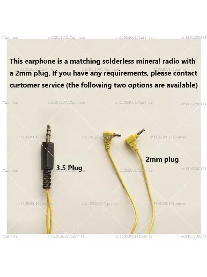 High Impedance 350 Ohm Earphones for Radio, Wired Earbuds for Metal Detecting