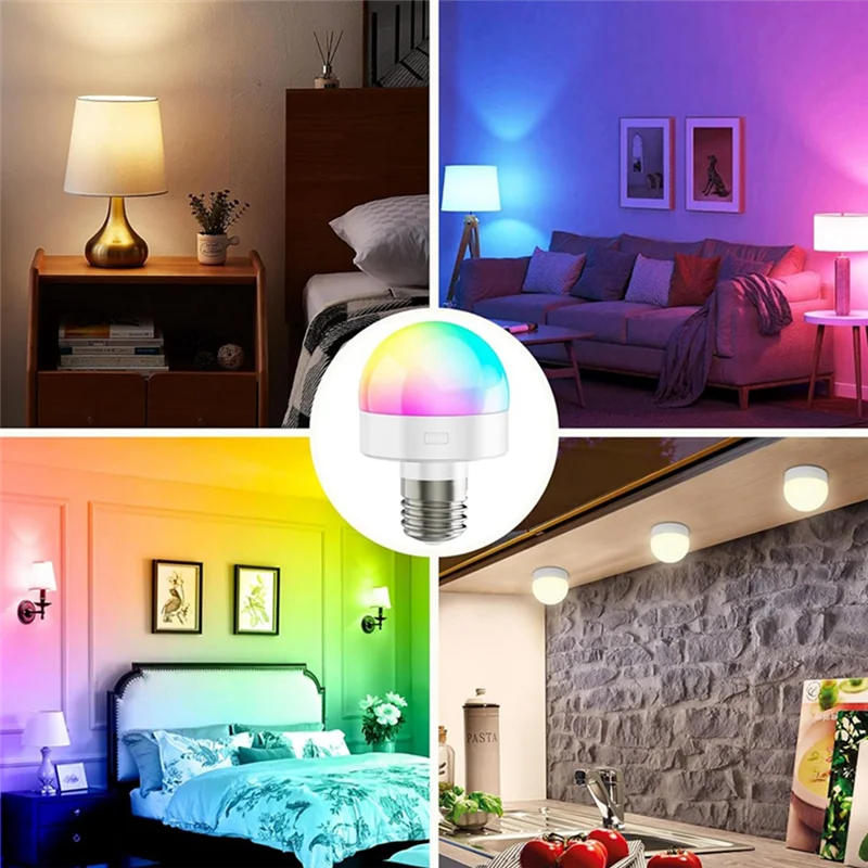 

ABKJ-Rechargeable Light Bulbs With Remote - E26 Battery Operated Light Bulb For Non-Hardwired Wall Sconces, Pendant Lights