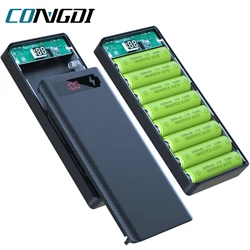 Dual USB Micro USB tipo C Power Bank Shell 5V DIY Shell 18650 custodie per supporto scatola di immagazzinaggio di carica della batteria staccabile senza batteria