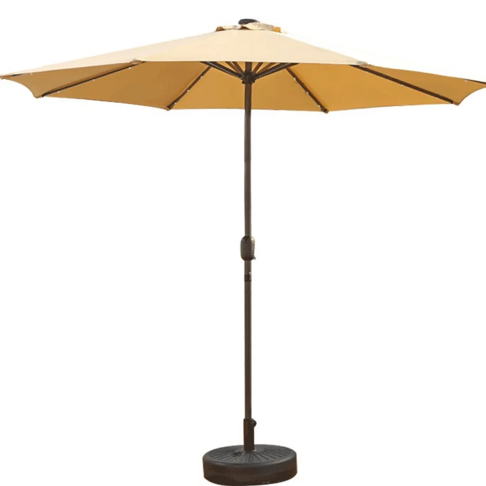 

Outdoor courtyard, rooftop parasol, portable stall umbrella, with light