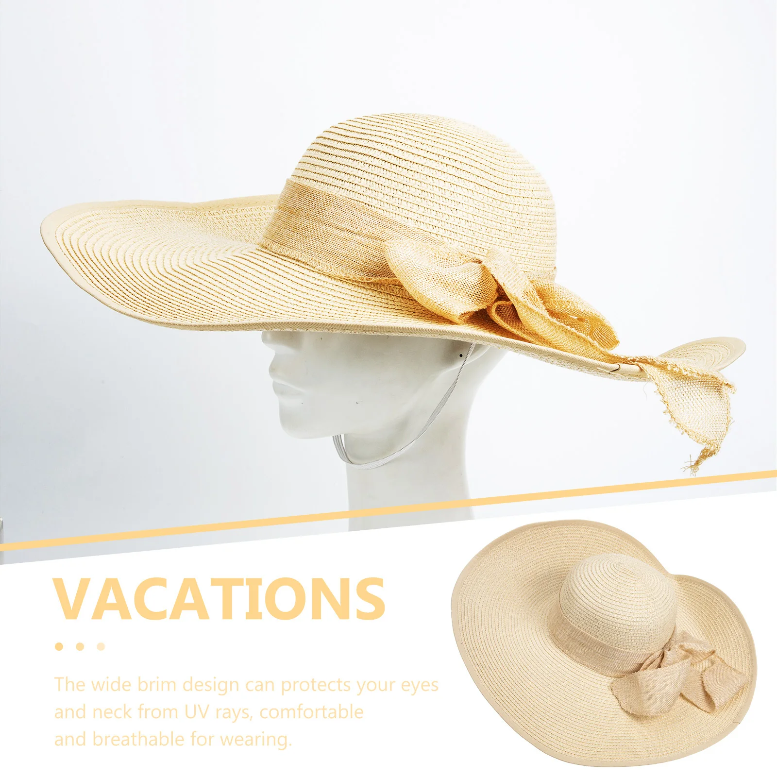 

Wide Brim Straw Sun Hat Women Foldable Outdoor Beach Hat Sun Protection Uv Caps Big Brim Summer Straw Hats for Women
