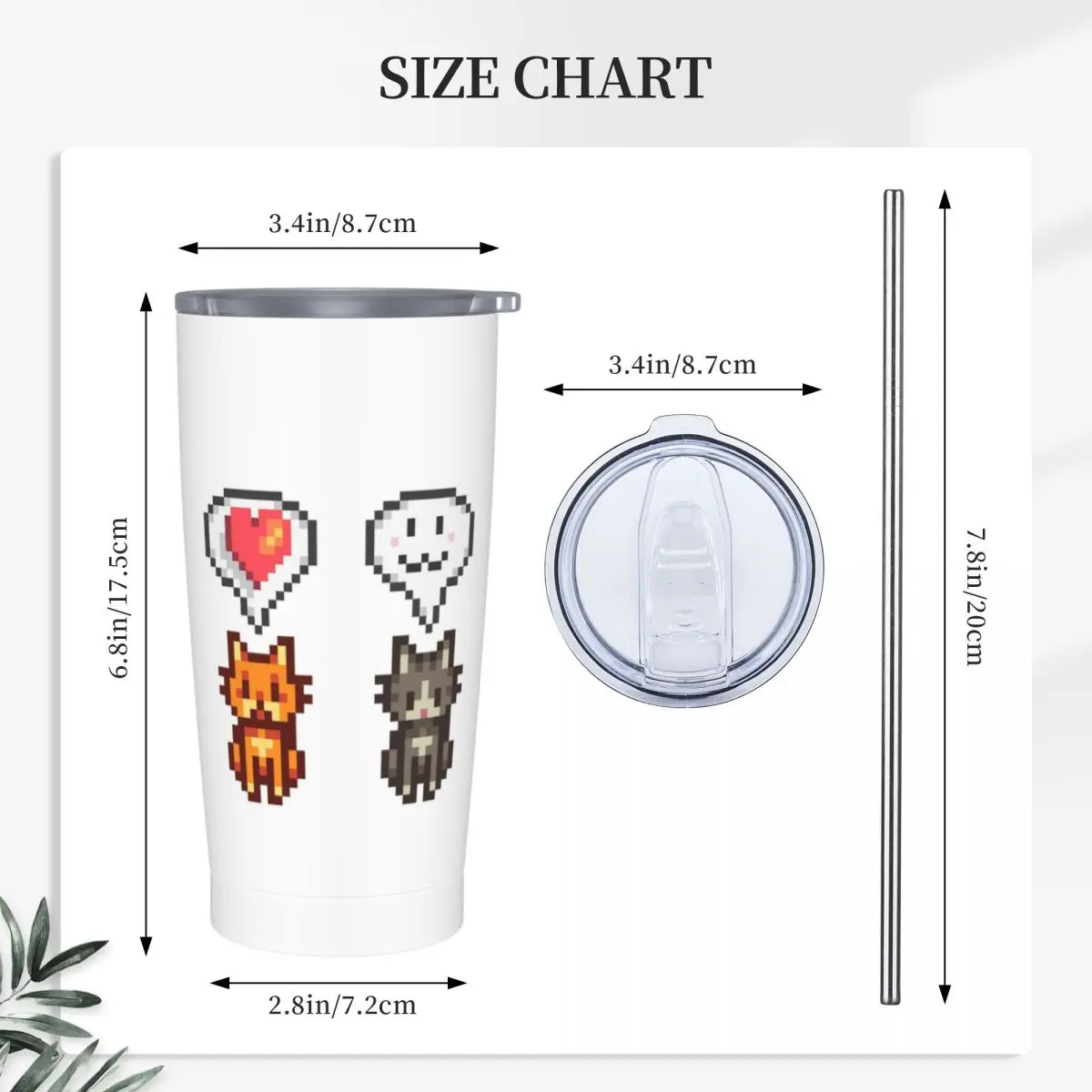 Stardew Valley Video Gamer Stainless Steel Tumbler Vacuum Insulated Mug Thermal Cold Cup Straw With Lid 20oz