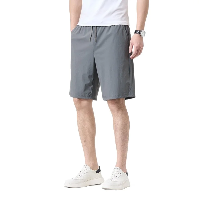 

Men's Short Casual Pants New Summer Fashion Solid Color Nylon Blend 5-Point Pants Daily Commute Streetwear Daily Wear Trendy Men