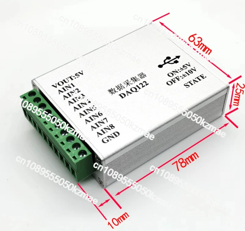 AD7606 Data Acquisition Module Data Acquisition Card 16-bit, 8-way Simultaneous 200K Sampling USB High Speed