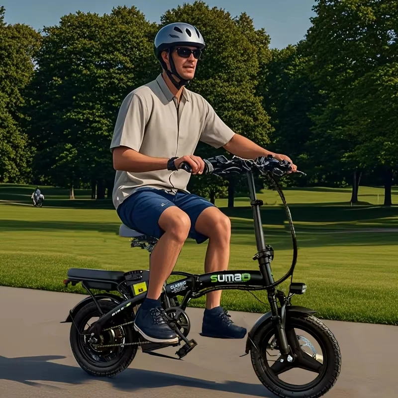 

400W Folding E-Bike: 20MPH, 45-Mile Range, 48V Removable Battery, Disc Brakes, 390LBS Capacity. Perfect For Commuting & Fitness