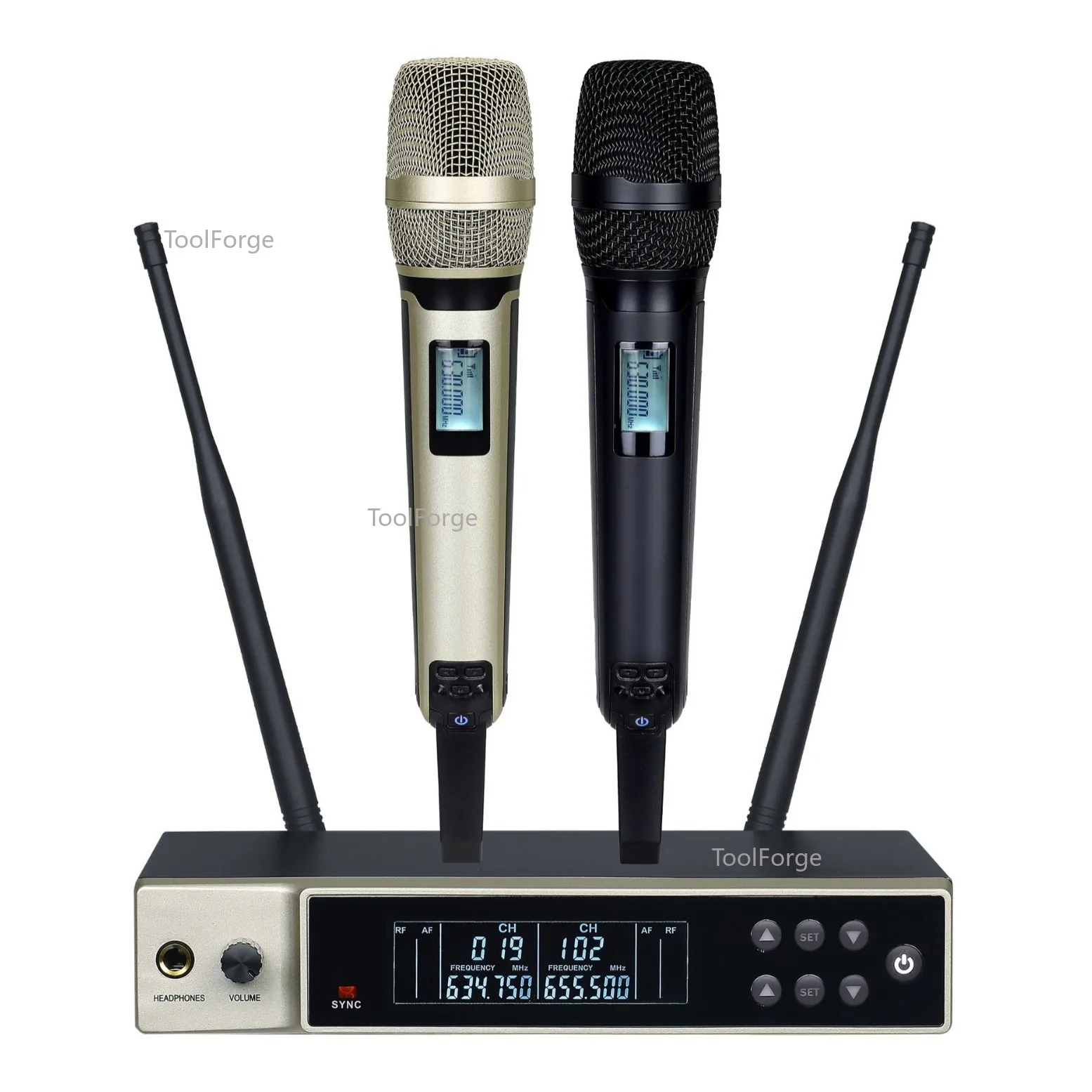 for Hot Selling Professional Uhf Wireless Microphone System Metal Wireless Handheld Microphone Karaoke Microphone Church/Stage