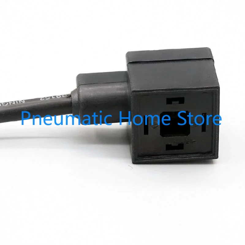 MPM Integrated Solenoid Valve Coil Plug Terminal Terminal Box Connector Din43650A Pin 18mm 4 Holes ACDC Indicator 1M Power Cord