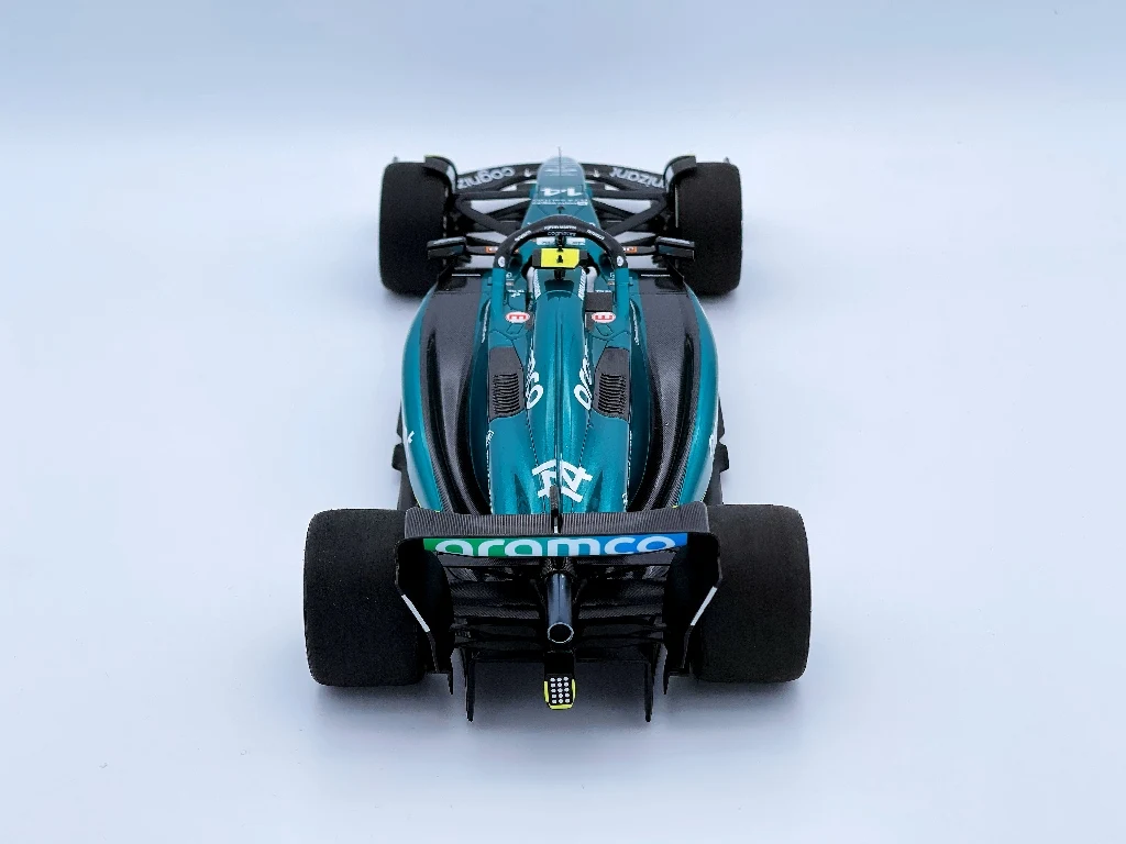 Mini champs 1:18 f1 aston amr23 alonso saudi arabien simulation limitierte auflage harz metall statisches auto modell spielzeug geschenk