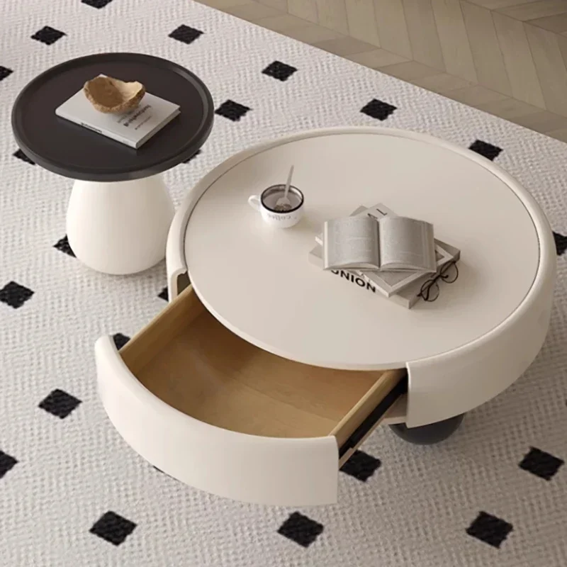 

Vase Luxury Coffee Tables Cream Modern Design Coffee Tables Storage Drawers Korean Compact Replica MeublesTrendy Furniture