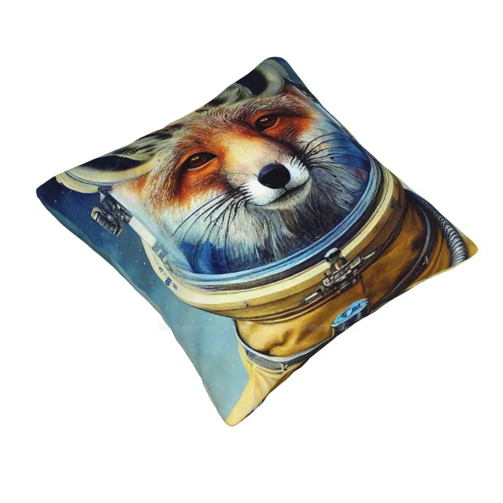 Balgair Pillowslip Pillowcase Fox Space Astronaut Sci Fi Fantasy Portrait Anthropomorphic Animal