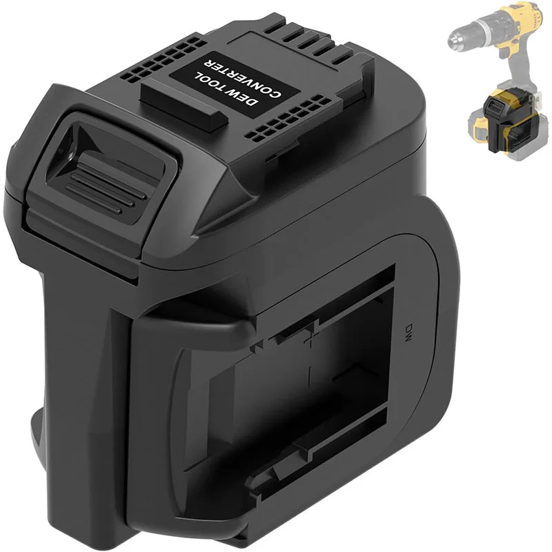 2 in 1 Battery Adapter,Dual Battery Connector for Dewalt 20V Max Battery Work for Dewalt 20V Cordless Power Tool at the Same time,Higher Power and Longer Runtime