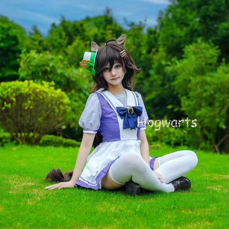 Anime Uma Musume Pretty Derby Cosplay Kostüm Tokai Teio Schuluniform Gold Schiff Spezielle Woche Lolita Sailor Kleid