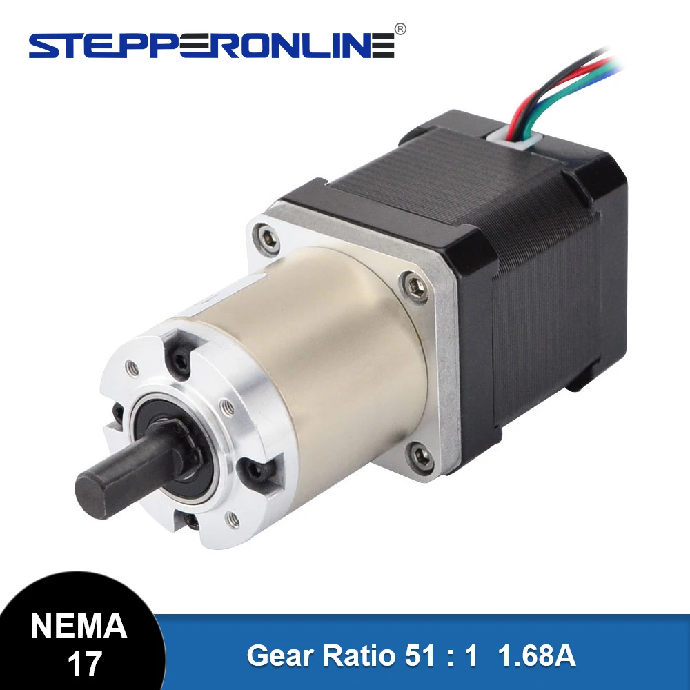 motor de passo com caixa de engrenagens planetaria nema 17 motor de passo 168a 42 gear step high torque faca voce mesmo cnc router impressora 3d 511 01