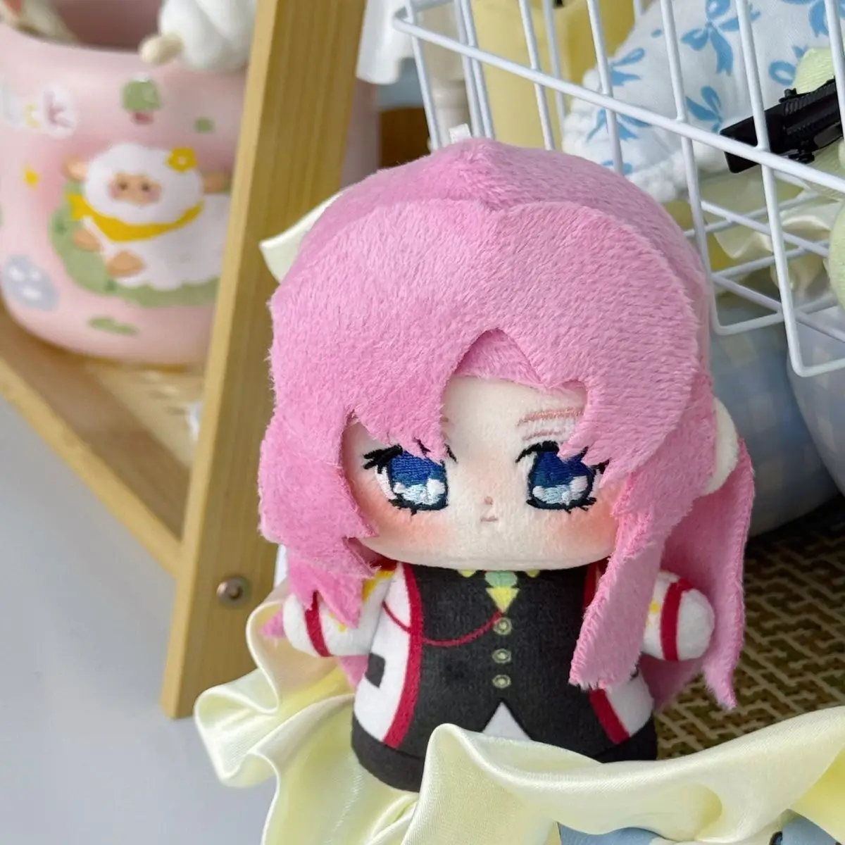 10CM Anime Revolutionary Girl Utena Tenjou Utena Cosplay Plush Doll Himemiya Anthy Cute Soft Stuffed Pendant Keychain Fans Gift
