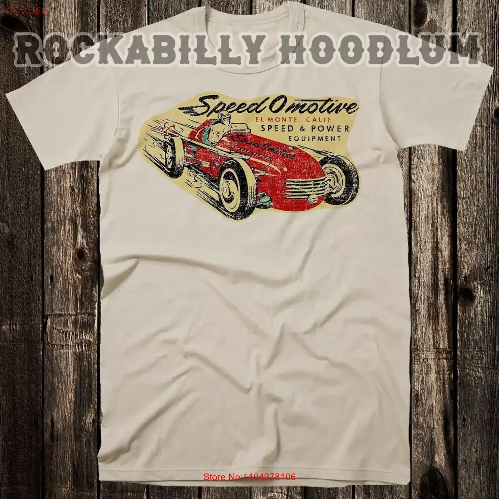 Retro Hot Rod T Shirt Drag Race Racing Speed O Motive El Monte CA Shop vintage Washed fashion Comfortable Soft streetwear