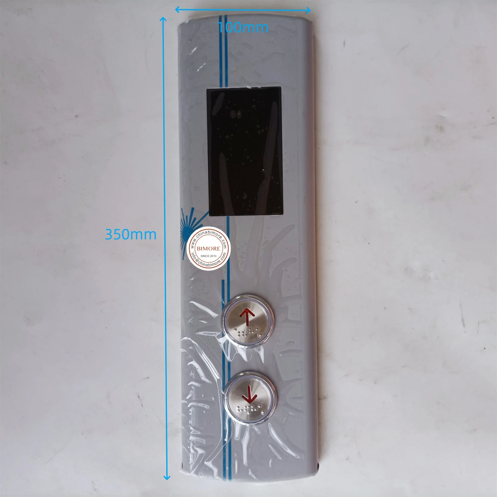 MCTC-HCB-R1 Elevator Outbound Call Stainless Steel Panel Middle Floor Button LB-14 Red Light