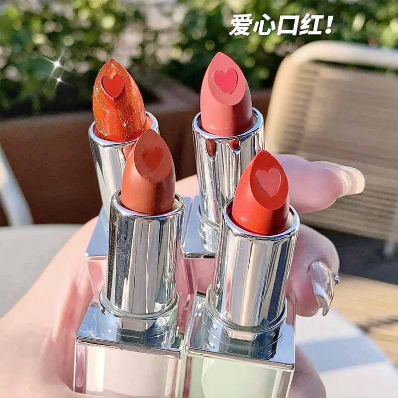 Gege bearing crystal transparent moisturizing sandwich lipstick Dudu lip moisturizing and moisturizing plain face nude lipstick