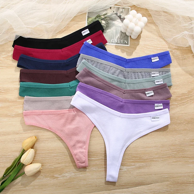 3PCS/Set Seamless Cotton Thong Women Panties Low Waist Comfort Female Underpants Bikini Girls Lingerie трусы женское