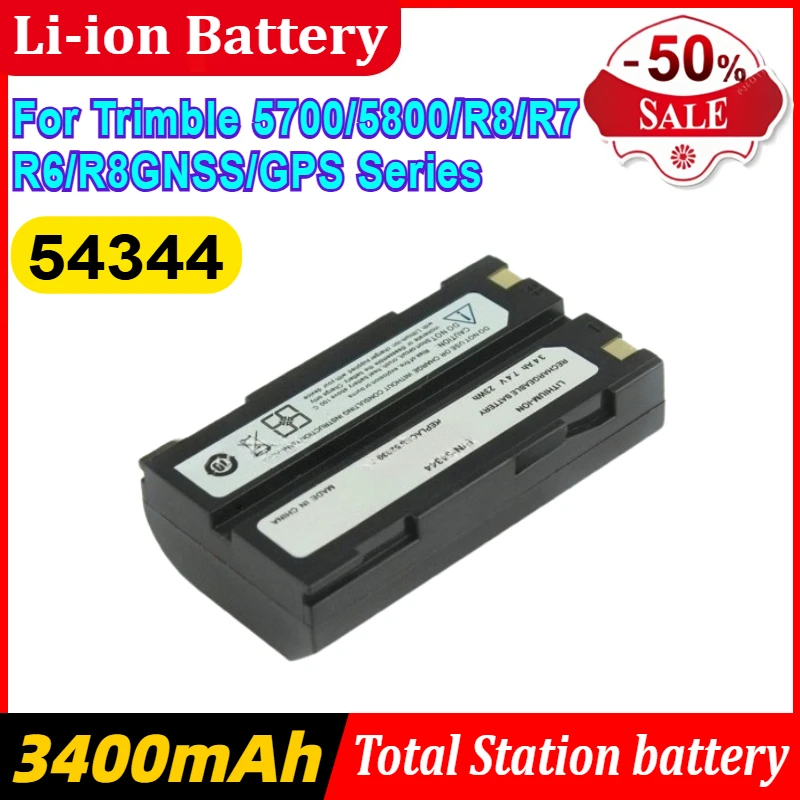 

54344 3400mAh Battery Compatible for Trimble R4 R6 R7 R8 5700 5800 GPS Receiver DINI 03 Level Fast Shipping
