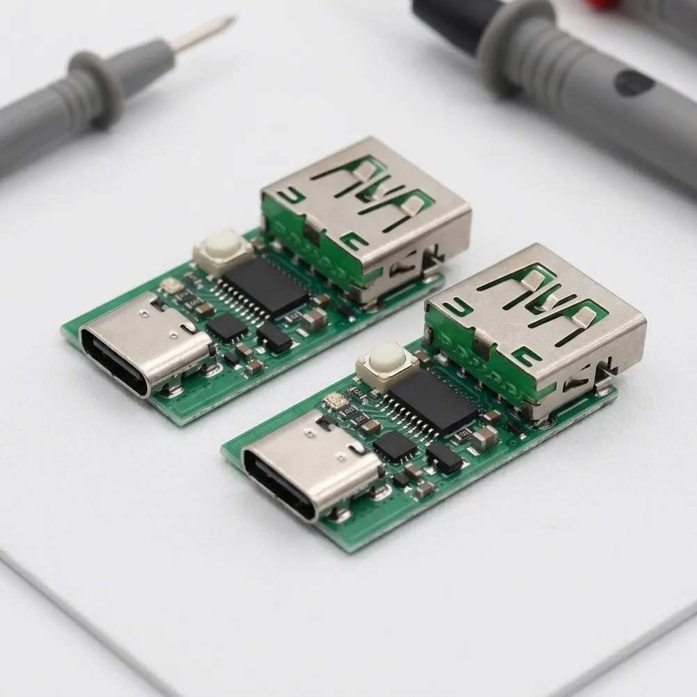 ZY12S 2.0/3.0 Trigger Module for USB-C Power Negotiation with 5.08mm Screw Terminals and USB-A Female Interface